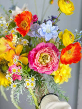 Load image into Gallery viewer, Free-Form Wedding Bouquet with Wildflowers, Colorful Bridal & Bridesmaid Bouquet