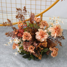Load image into Gallery viewer, Wedding Aisle Flowers in Terracotta & Rust Orange, Fall Ceremony Backdrop Décor