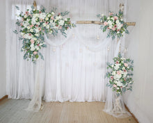 Load image into Gallery viewer, Wedding Arch Flowers in Dusty Pink, Blush & White, Dreamy Garden Décor