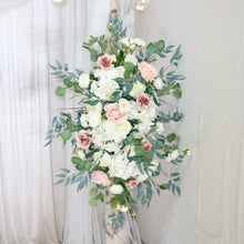 Load image into Gallery viewer, Wedding Arch Flowers in Dusty Pink, Blush & White, Dreamy Garden Décor