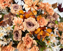 Load image into Gallery viewer, Wedding Arch Flowers in Terracotta & Rust Orange, Cozy Autumn Ceremony Décor