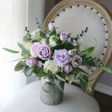 Load image into Gallery viewer, Free-Form Bridal Bouquet in Lavender and Lilac, Fairytale-like Charm Wedding Bouquet
