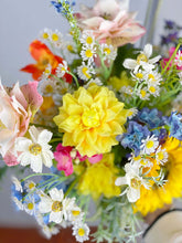 Load image into Gallery viewer, Free-Form Wedding Bouquet with Wildflowers, Colorful Bridal &amp; Bridesmaid Bouquet
