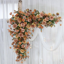 Load image into Gallery viewer, Terracotta &amp; Brown Wedding Arch Flowers  Autumn Swag for Ceremony Backdrop
