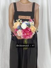 Load image into Gallery viewer, Spring Color - Boho Bridal Bouquet,Bridesmaid Bouquet, Made with Artificial Wildflowers, Ranunculus, Daisy, Austin Rose, Wax Flowers, Baby&#39;s Breath
