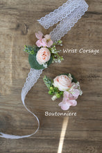 Load image into Gallery viewer, Dusty Pink and White - Wedding Bouquet, Made with Artificial Roses and Peonies
