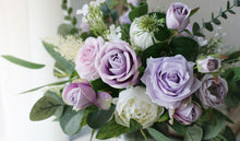 Load image into Gallery viewer, Lavender and Lilac - Wedding Bouquet, Made with Artificial Roses and Peonies
