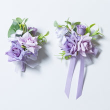 Load image into Gallery viewer, Lavender and Lilac - Wedding Bouquet, Made with Artificial Roses and Peonies
